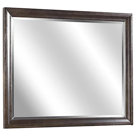 Landscape Mirror with Wood Frame
